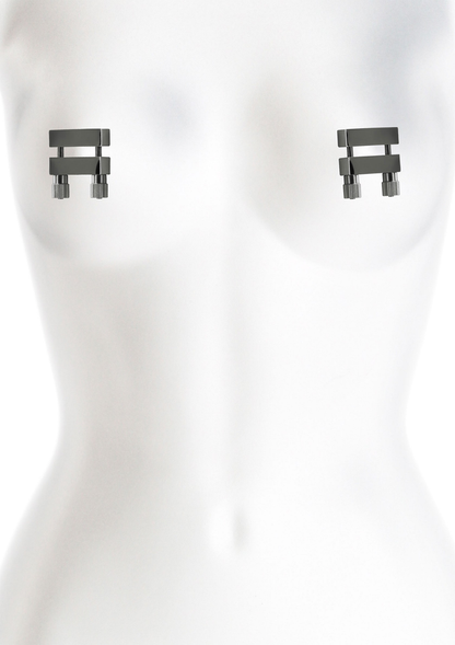 NS Novelties Bound Nipple Clamps V1 BLACK - 0