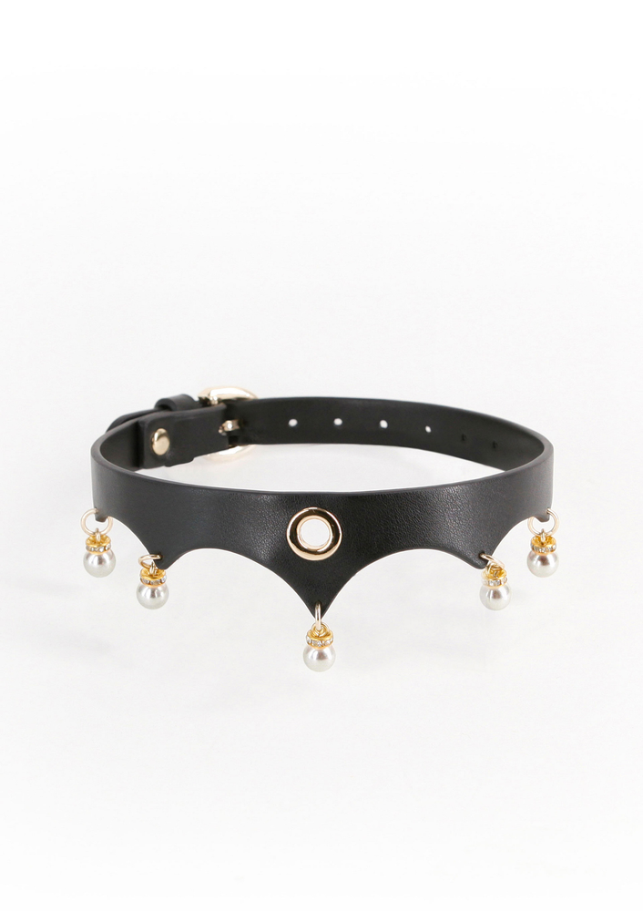 NS Novelties Fetish & Fashion Jezebel Collar BLACK - 1