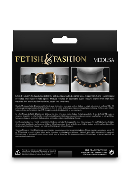 NS Novelties Fetish & Fashion Medusa Collar BLACK - 2