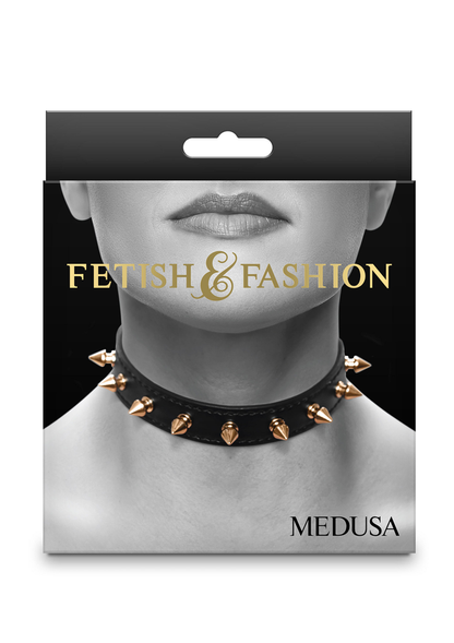 NS Novelties Fetish & Fashion Medusa Collar BLACK - 0