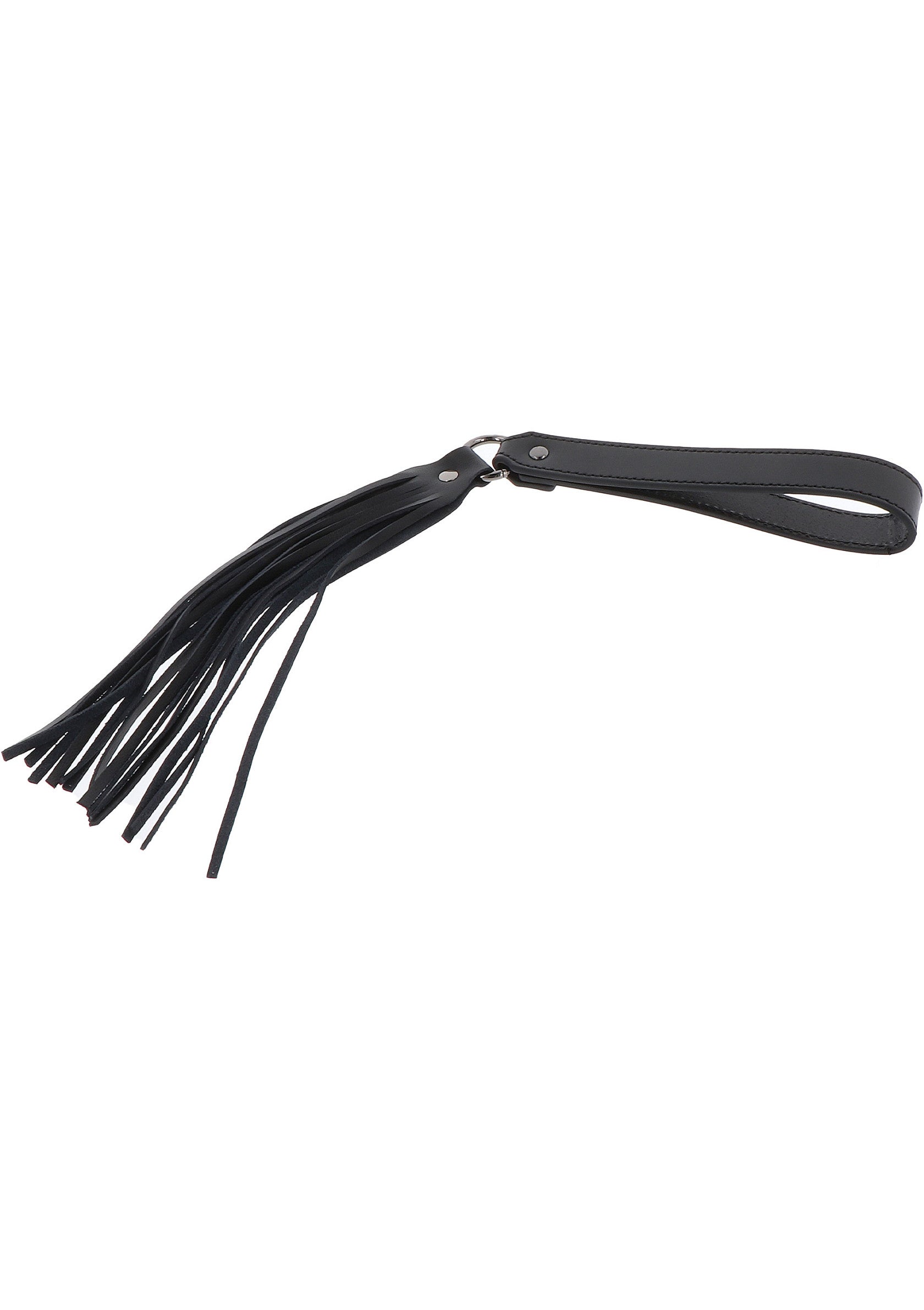 Hidden Desire Masters Real Leather Flogger BLACK - 4