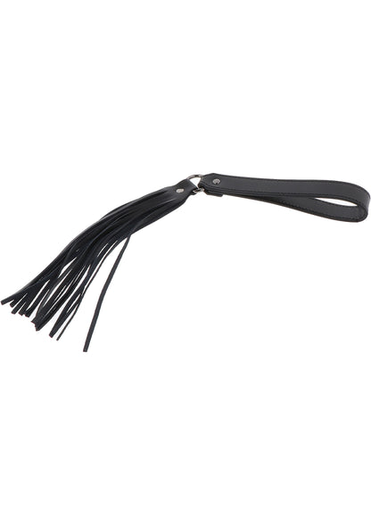 Hidden Desire Masters Real Leather Flogger BLACK - 4