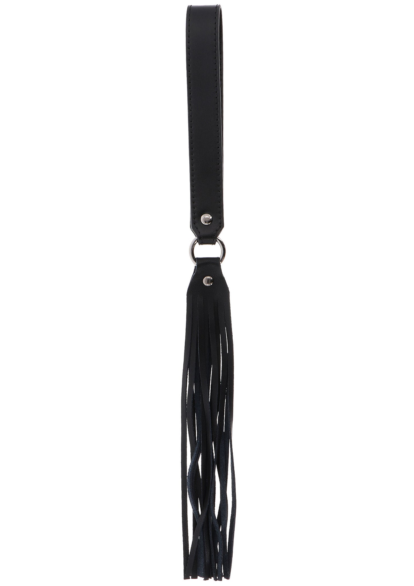 Hidden Desire Masters Real Leather Flogger BLACK - 0
