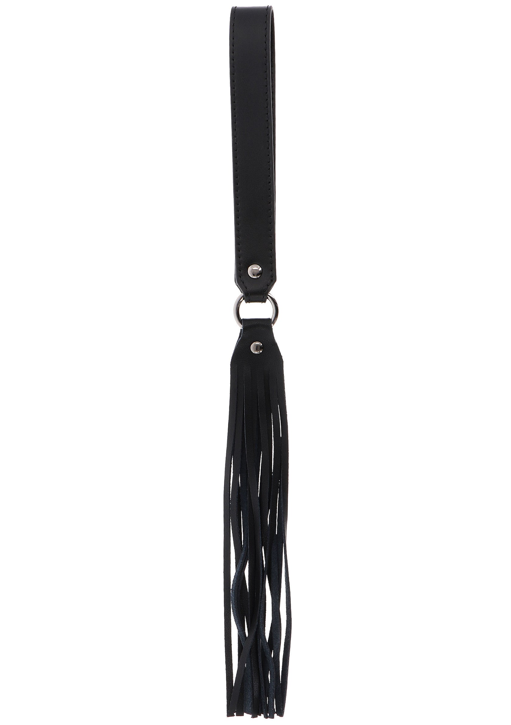 Hidden Desire Masters Real Leather Flogger BLACK - 0