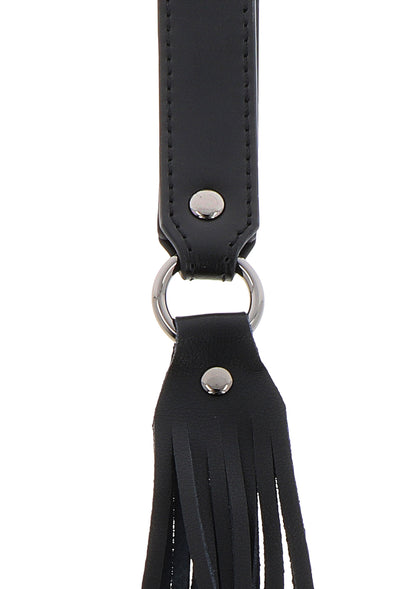 Hidden Desire Masters Real Leather Flogger BLACK - 1