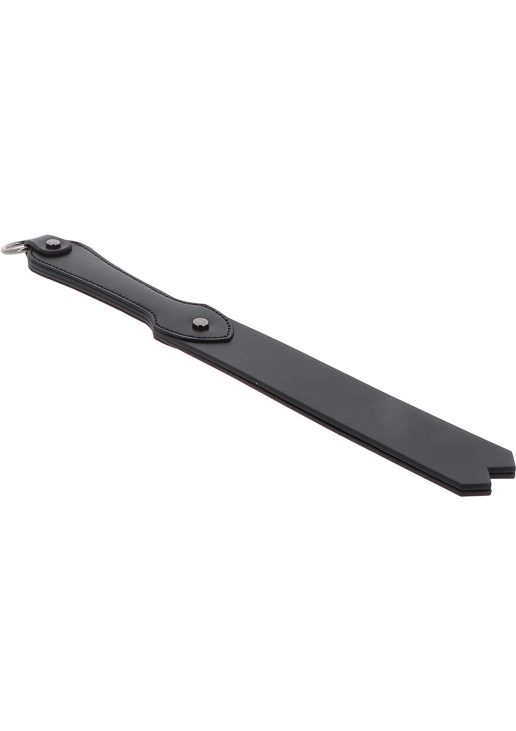 Hidden Desire Masters Real Leather Double-Layer Slapper BLACK - 1