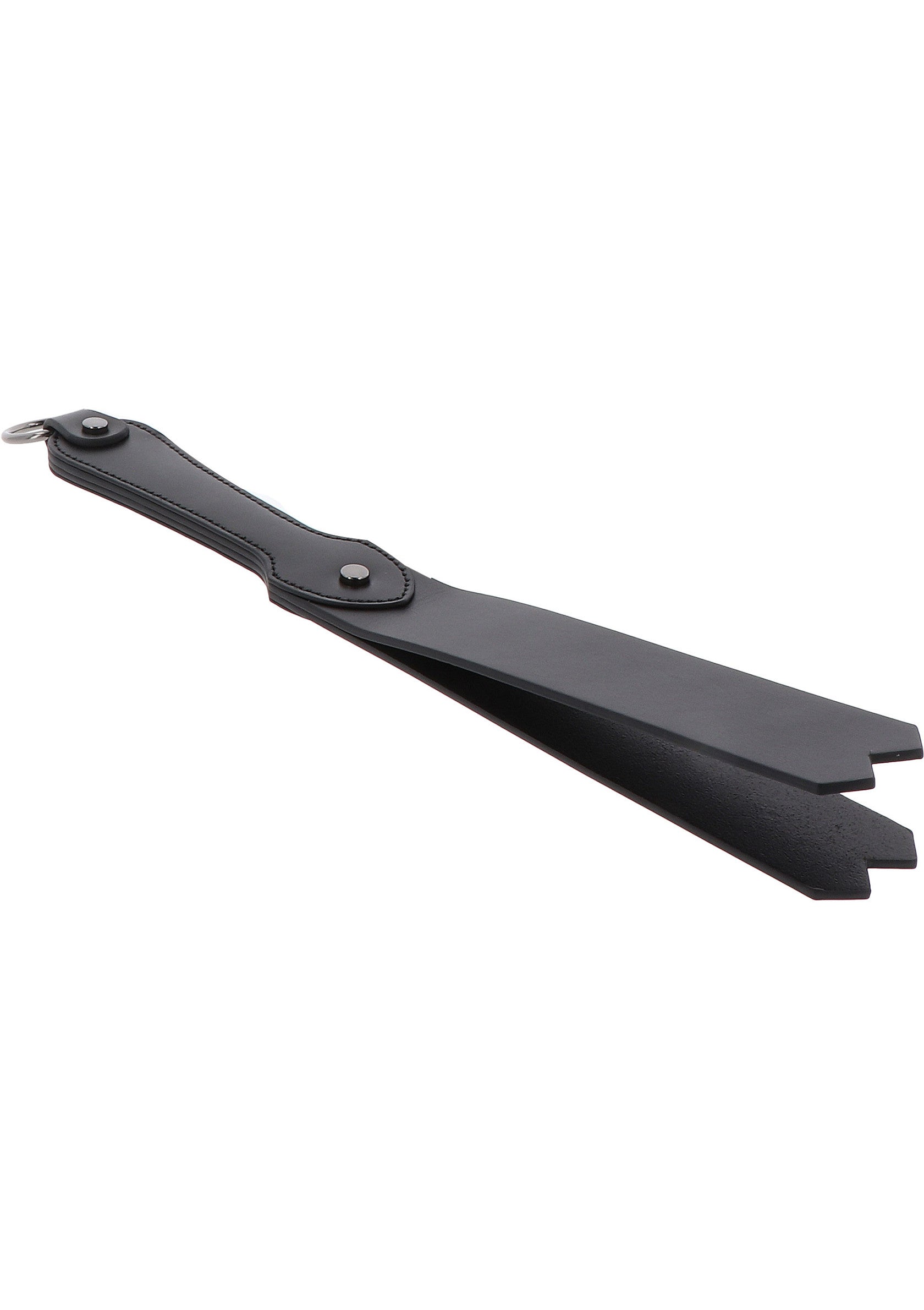 Hidden Desire Masters Real Leather Double-Layer Slapper BLACK - 0