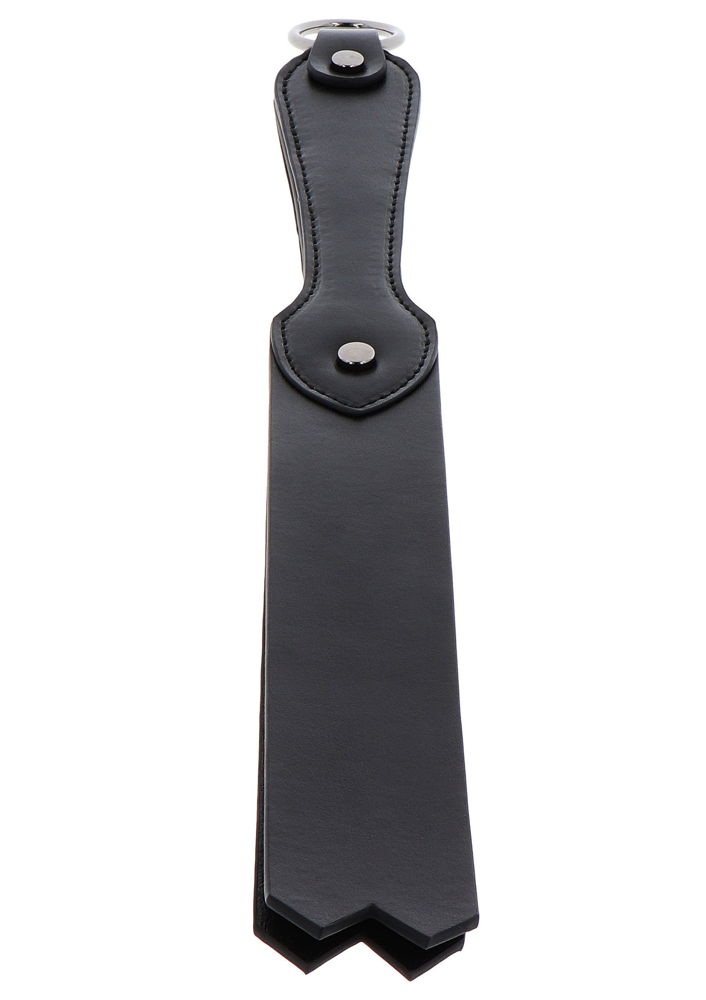 Hidden Desire Masters Real Leather Double-Layer Slapper BLACK - 6