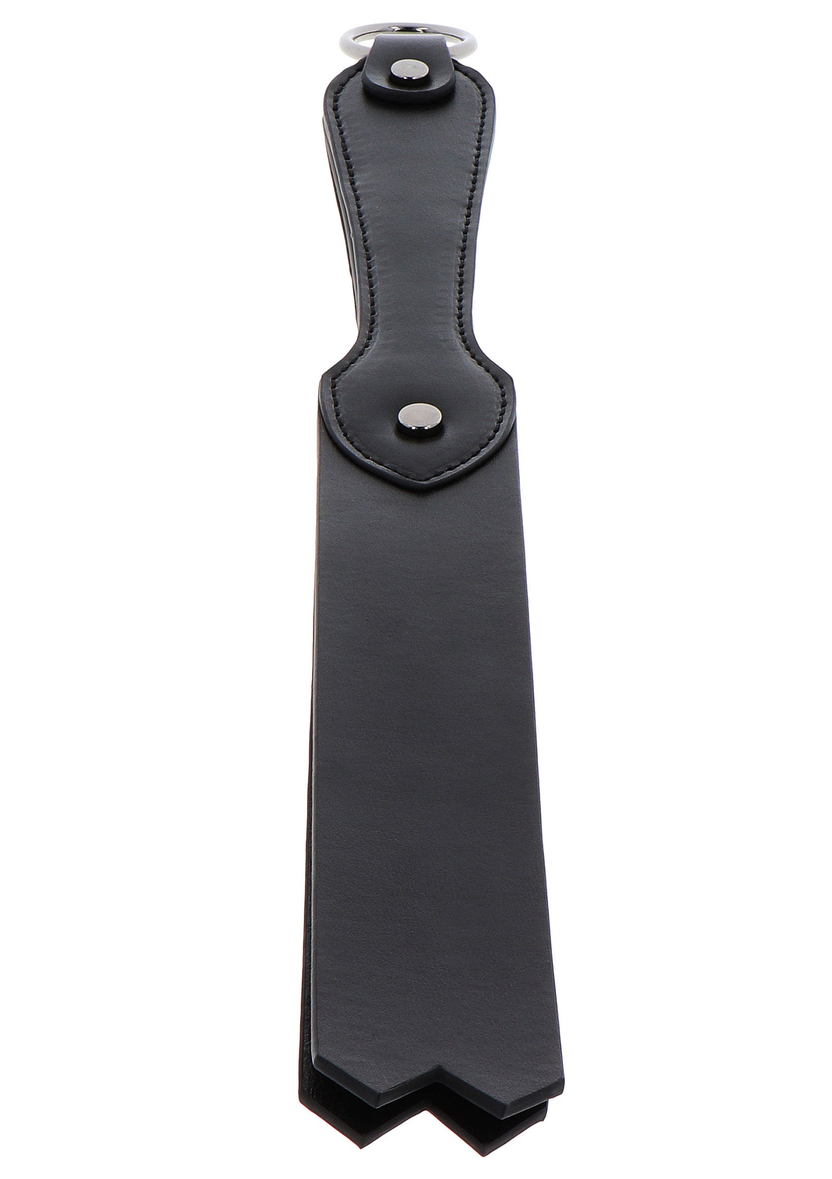 Hidden Desire Masters Real Leather Double-Layer Slapper BLACK - 6