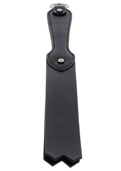 Hidden Desire Masters Real Leather Double-Layer Slapper BLACK - 6