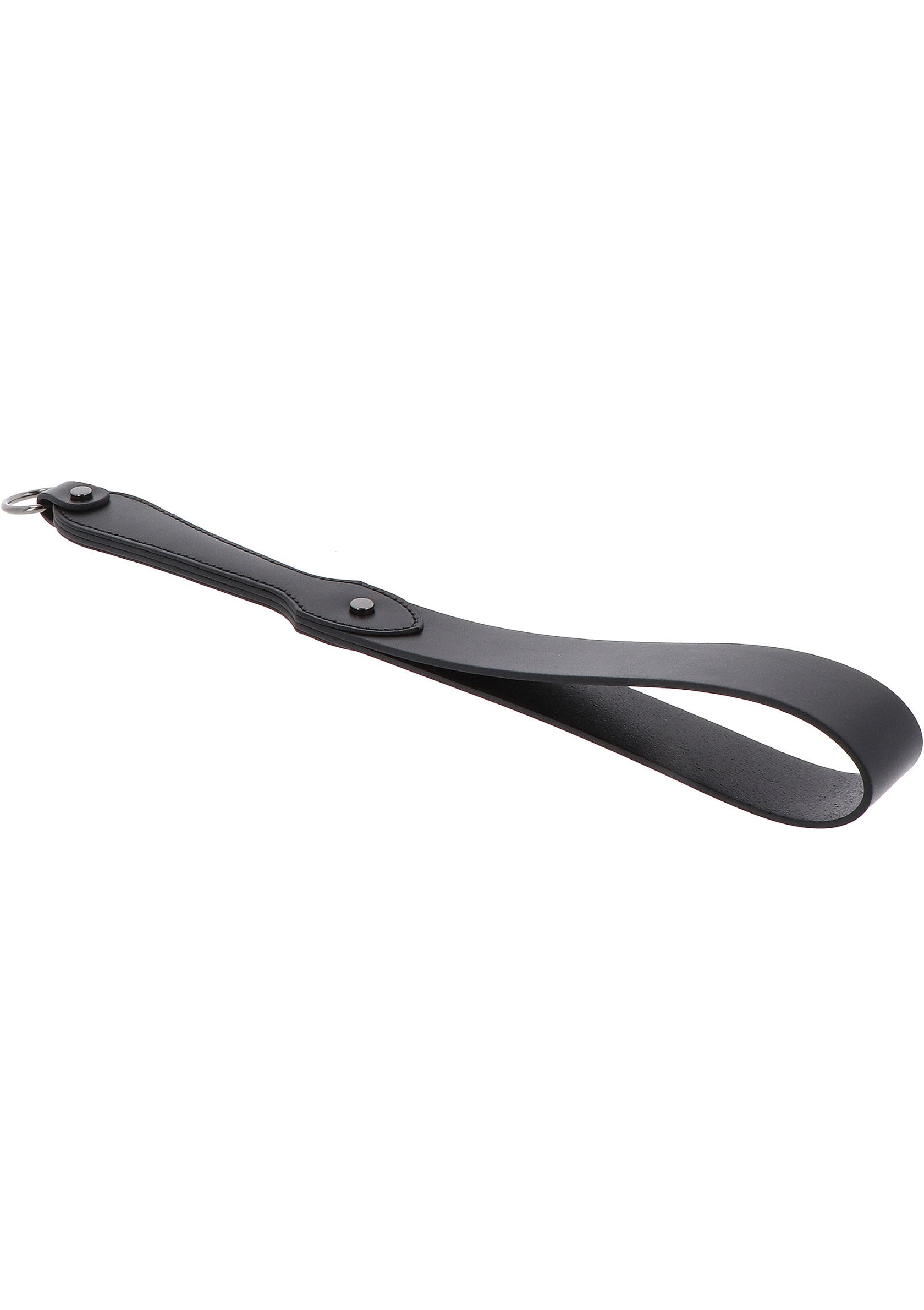 Hidden Desire Masters Real Leather Belt Slapper BLACK - 1