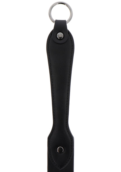 Hidden Desire Masters Real Leather Belt Slapper BLACK - 3