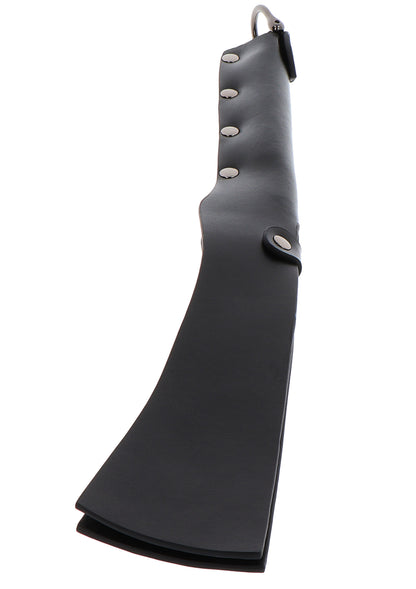 Hidden Desire Masters Real Leather Split Slapper BLACK - 5