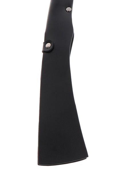 Hidden Desire Masters Real Leather Split Slapper BLACK - 2