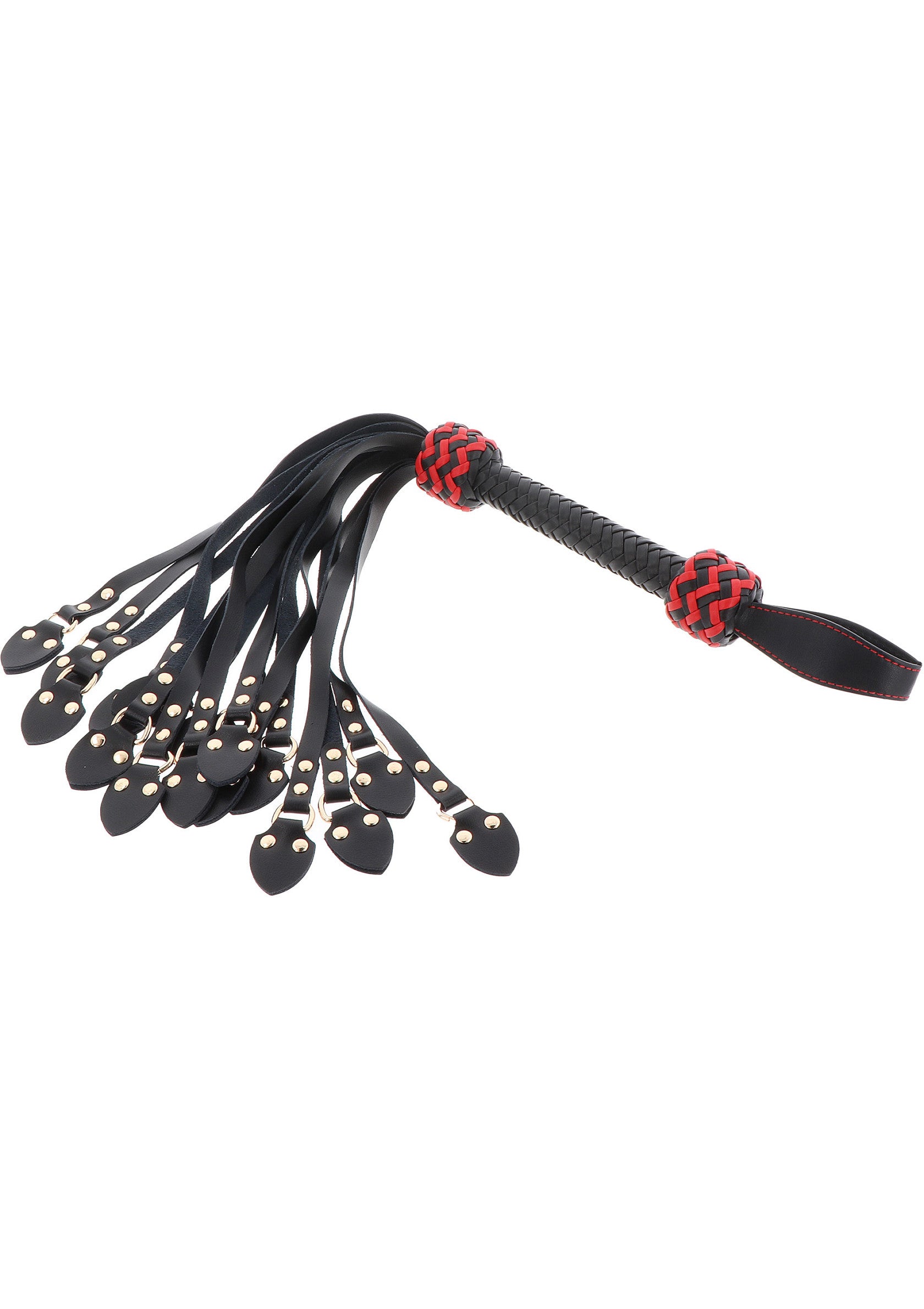 Hidden Desire Masters Real Leather Cat-o-Nine Whip BLACK - 3