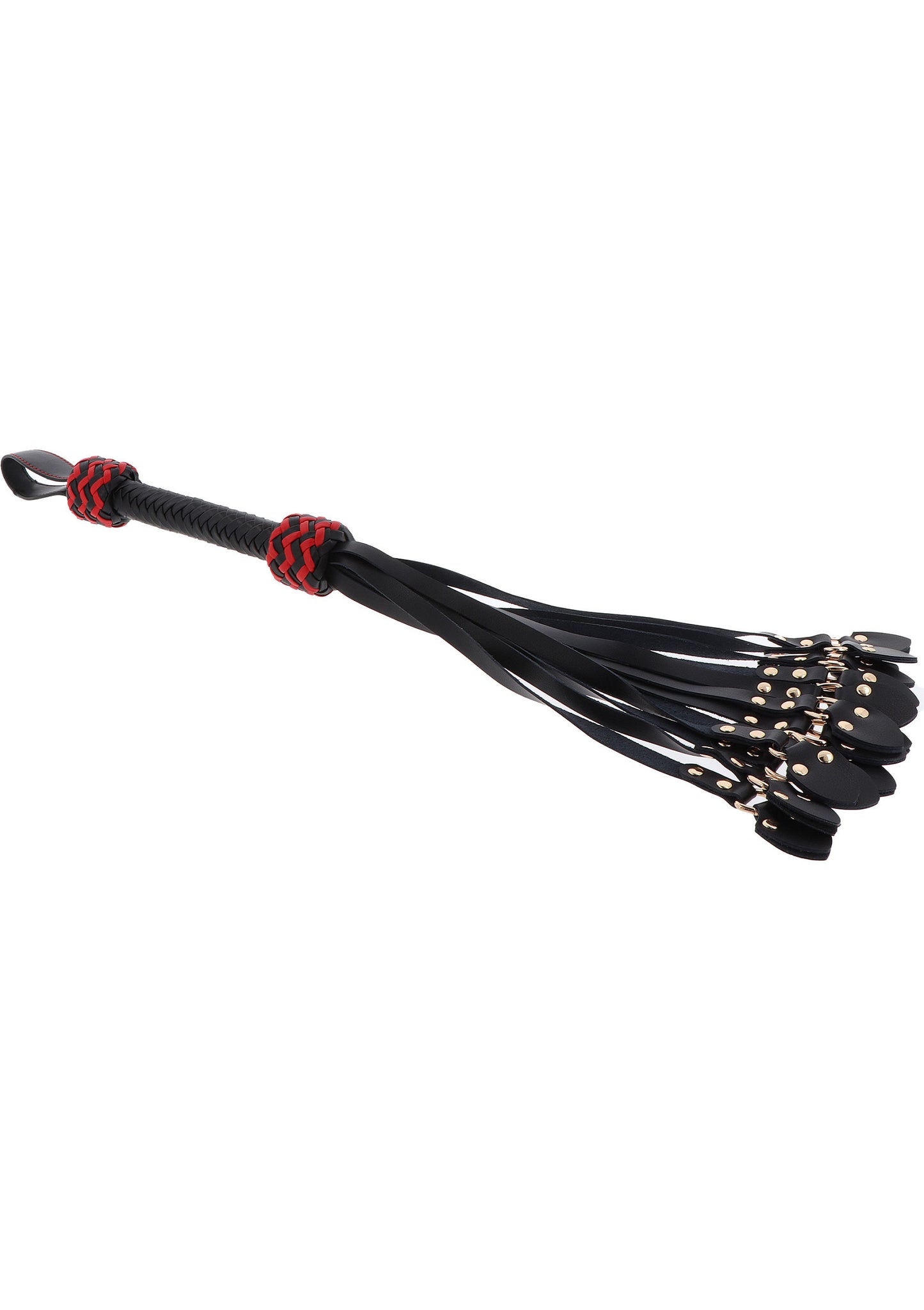 Hidden Desire Masters Real Leather Cat-o-Nine Whip BLACK - 0