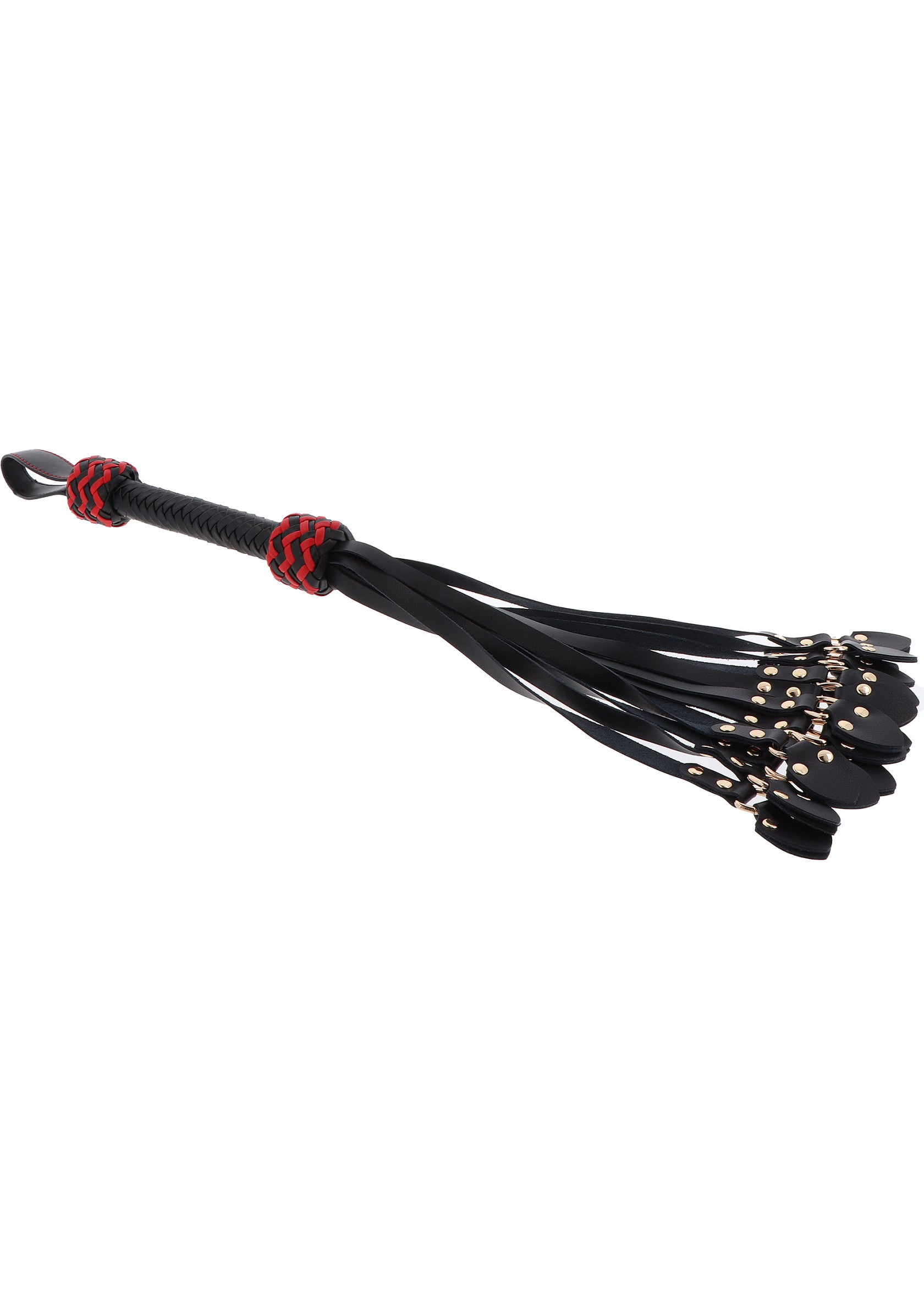 Hidden Desire Masters Real Leather Cat-o-Nine Whip BLACK - 0