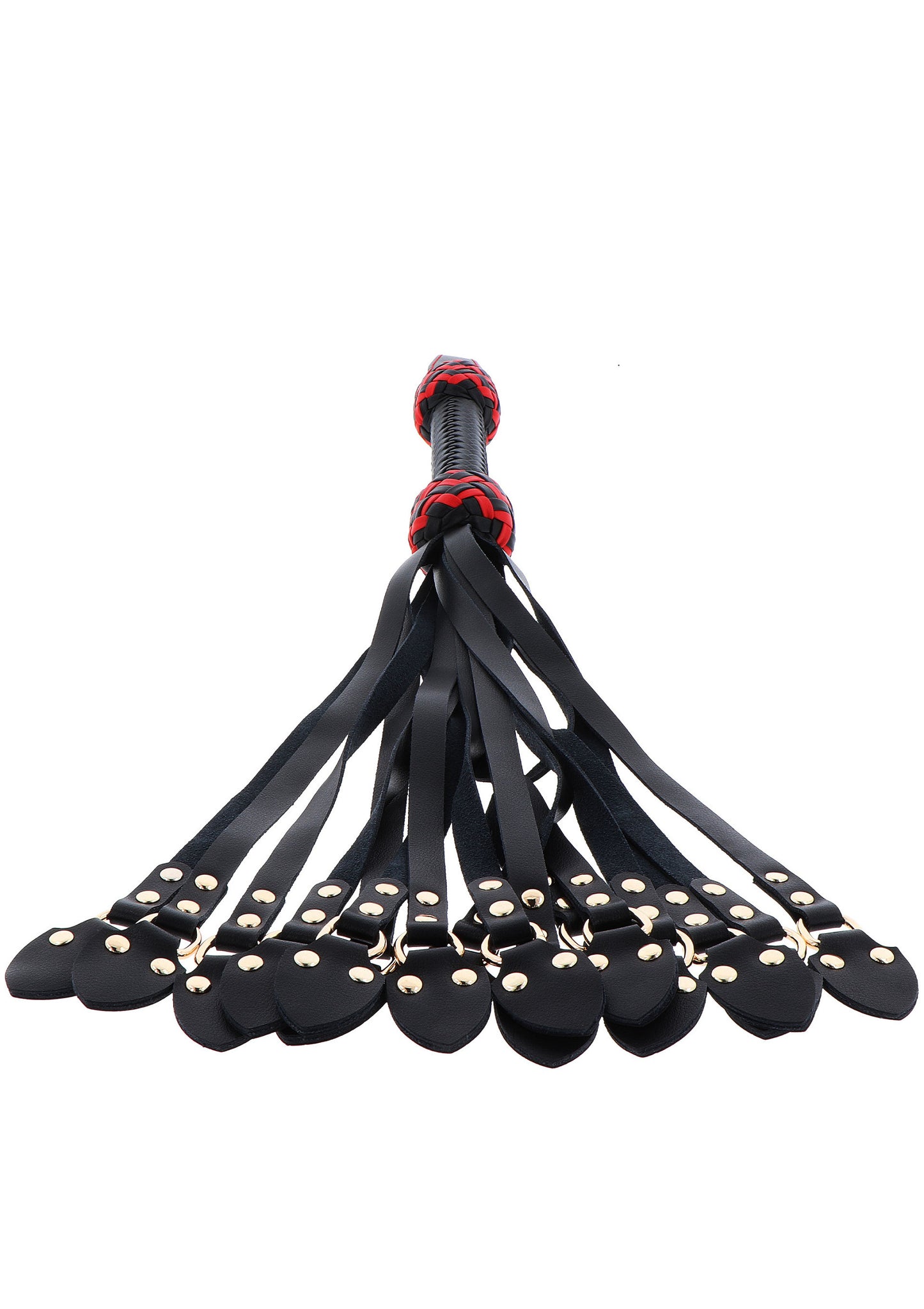Hidden Desire Masters Real Leather Cat-o-Nine Whip BLACK - 4