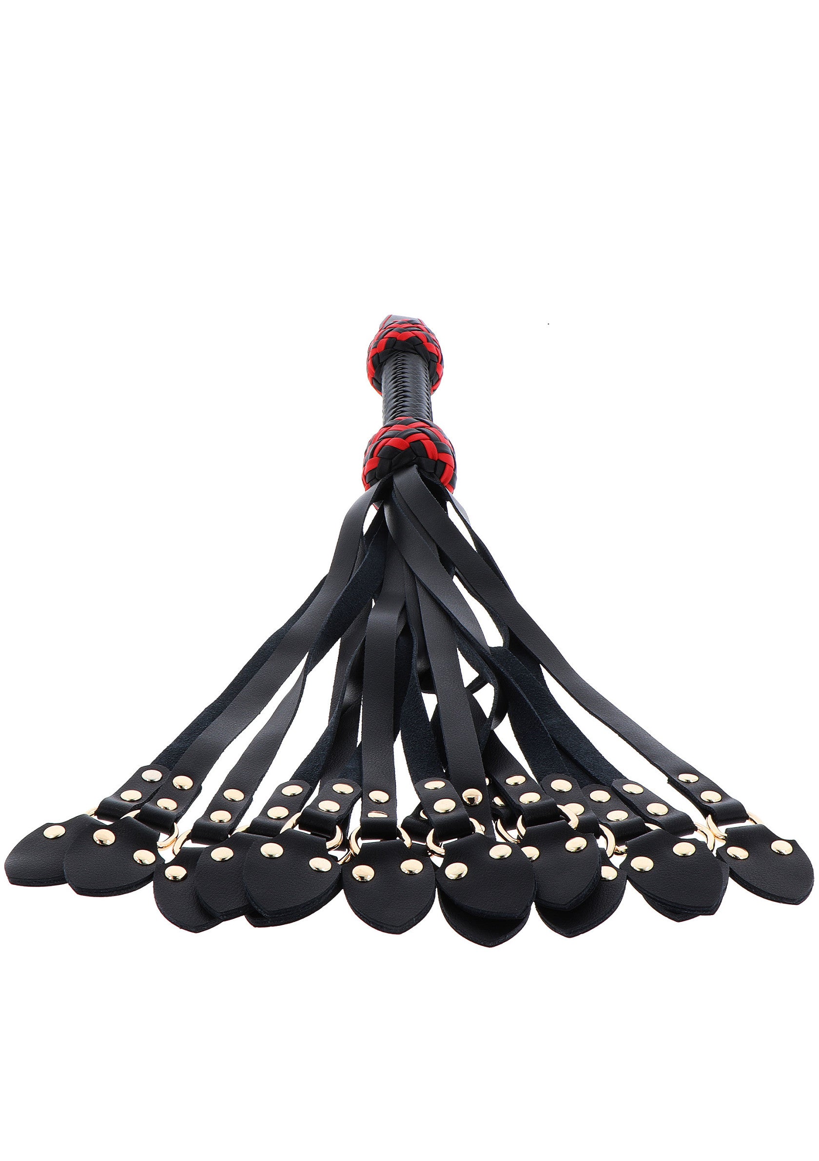 Hidden Desire Masters Real Leather Cat-o-Nine Whip BLACK - 4