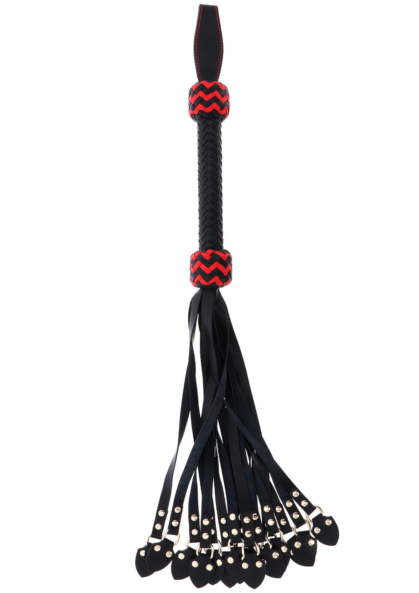 Hidden Desire Masters Real Leather Cat-o-Nine Whip BLACK - 6