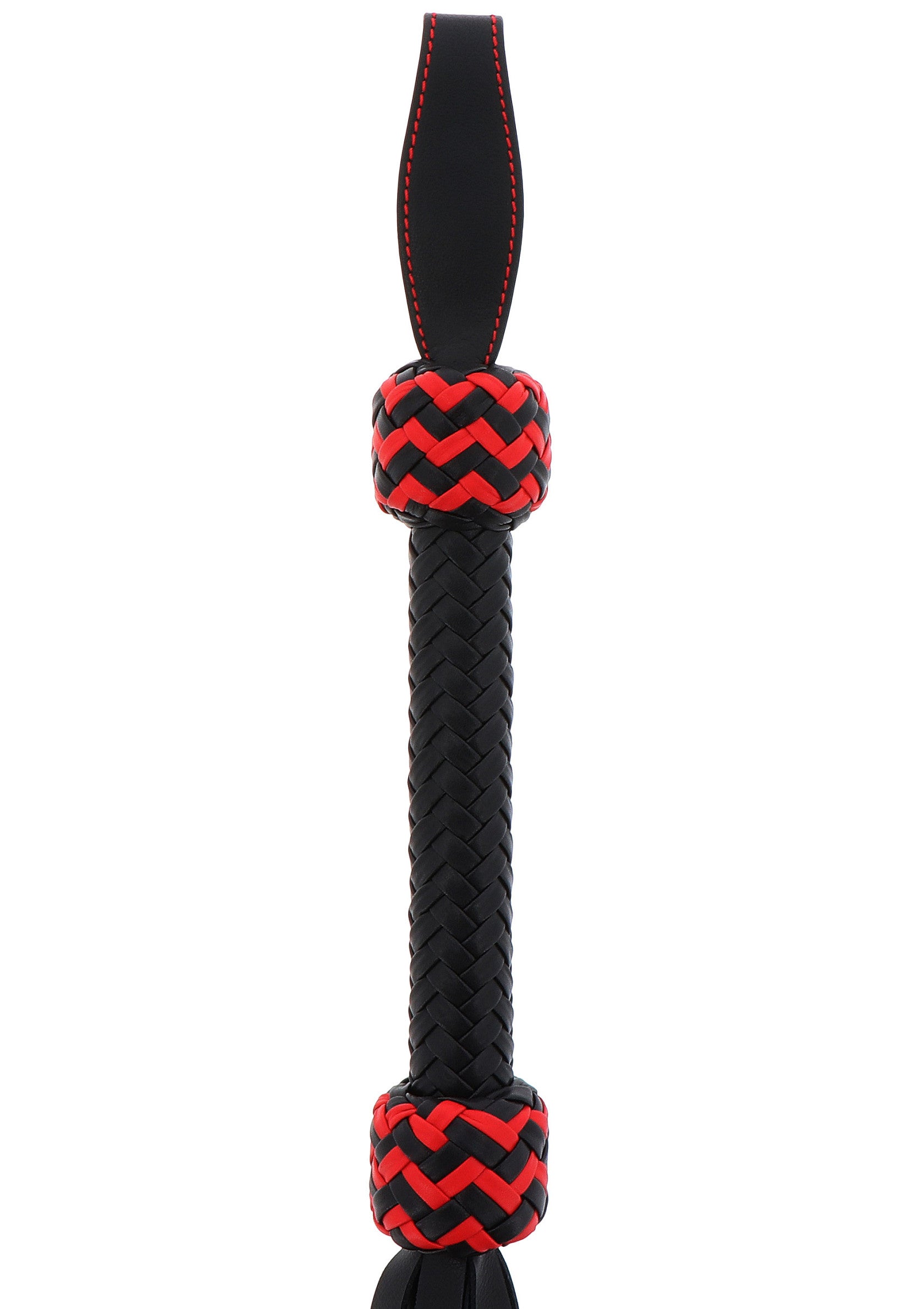 Hidden Desire Masters Real Leather Cat-o-Nine Whip BLACK - 1