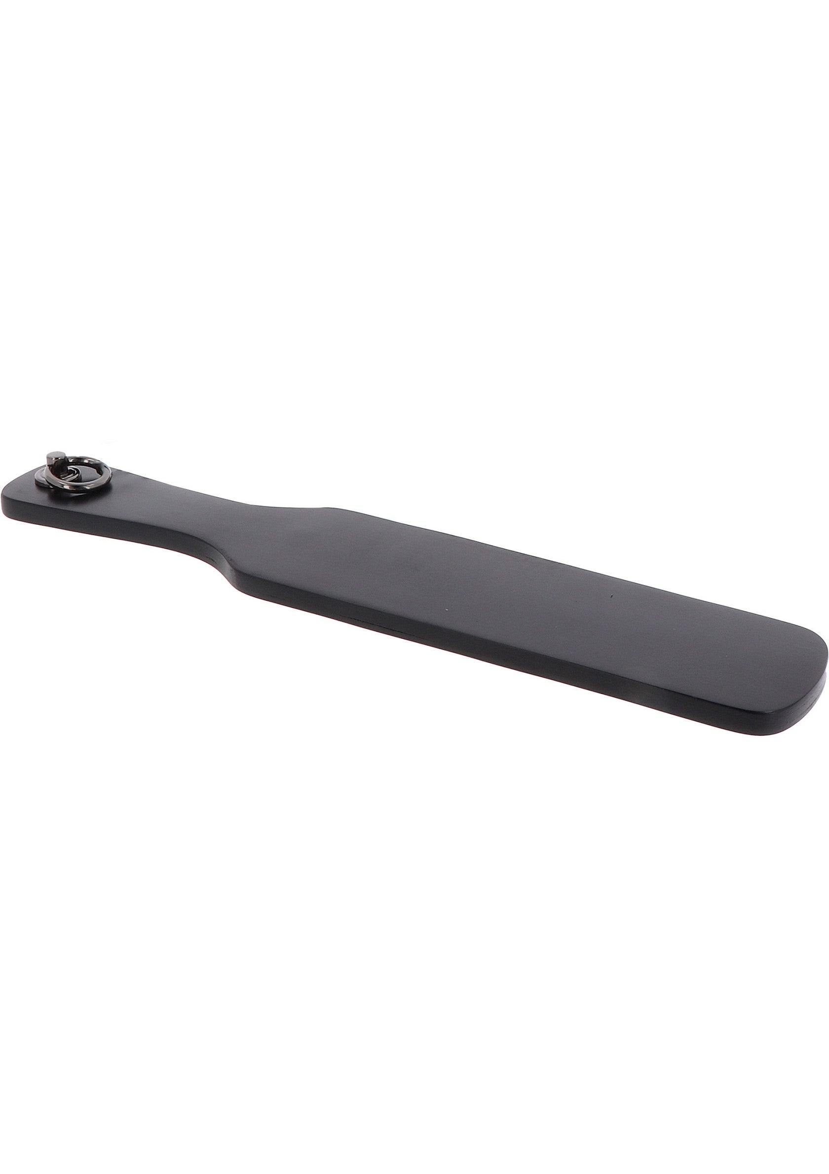 Hidden Desire Masters Real Leather Spanking Paddle BLACK - 4
