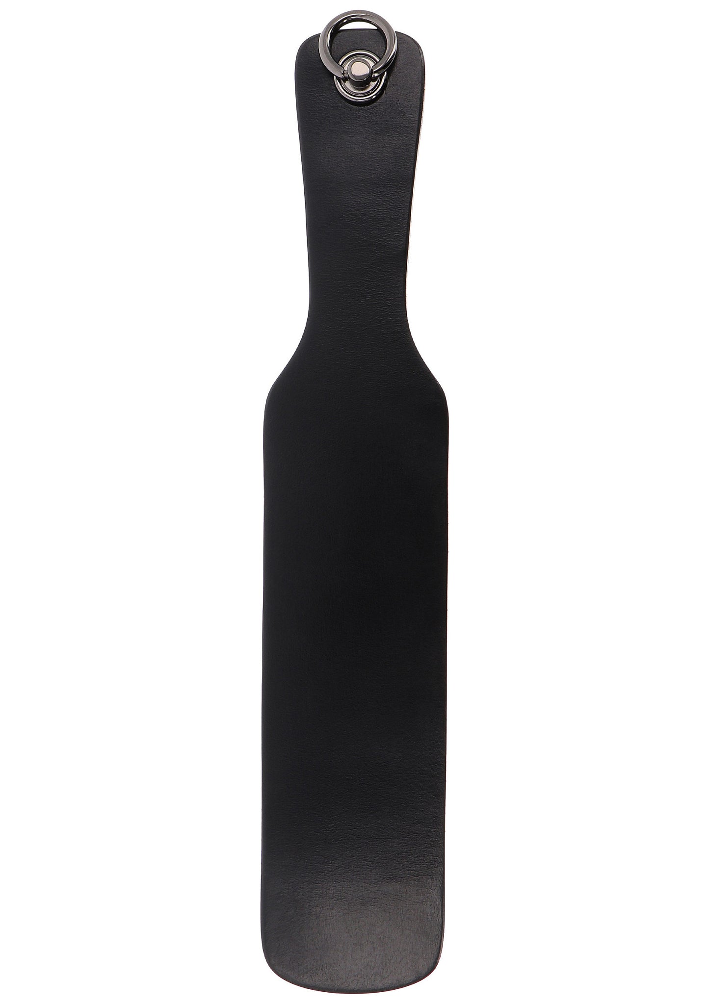 Hidden Desire Masters Real Leather Spanking Paddle BLACK - 5