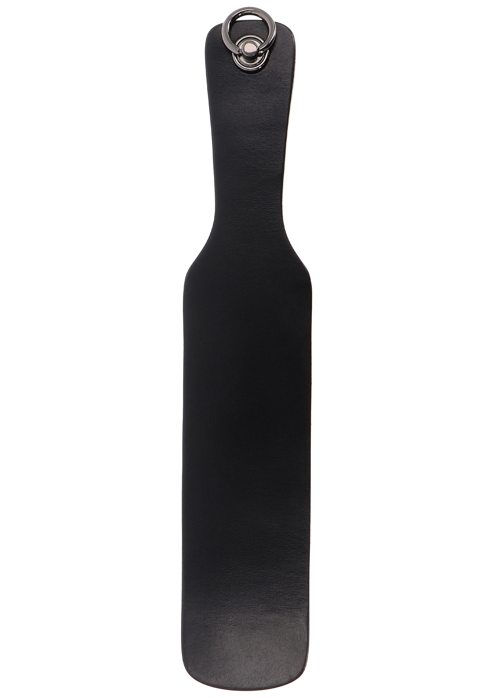 Hidden Desire Masters Real Leather Spanking Paddle BLACK - 5