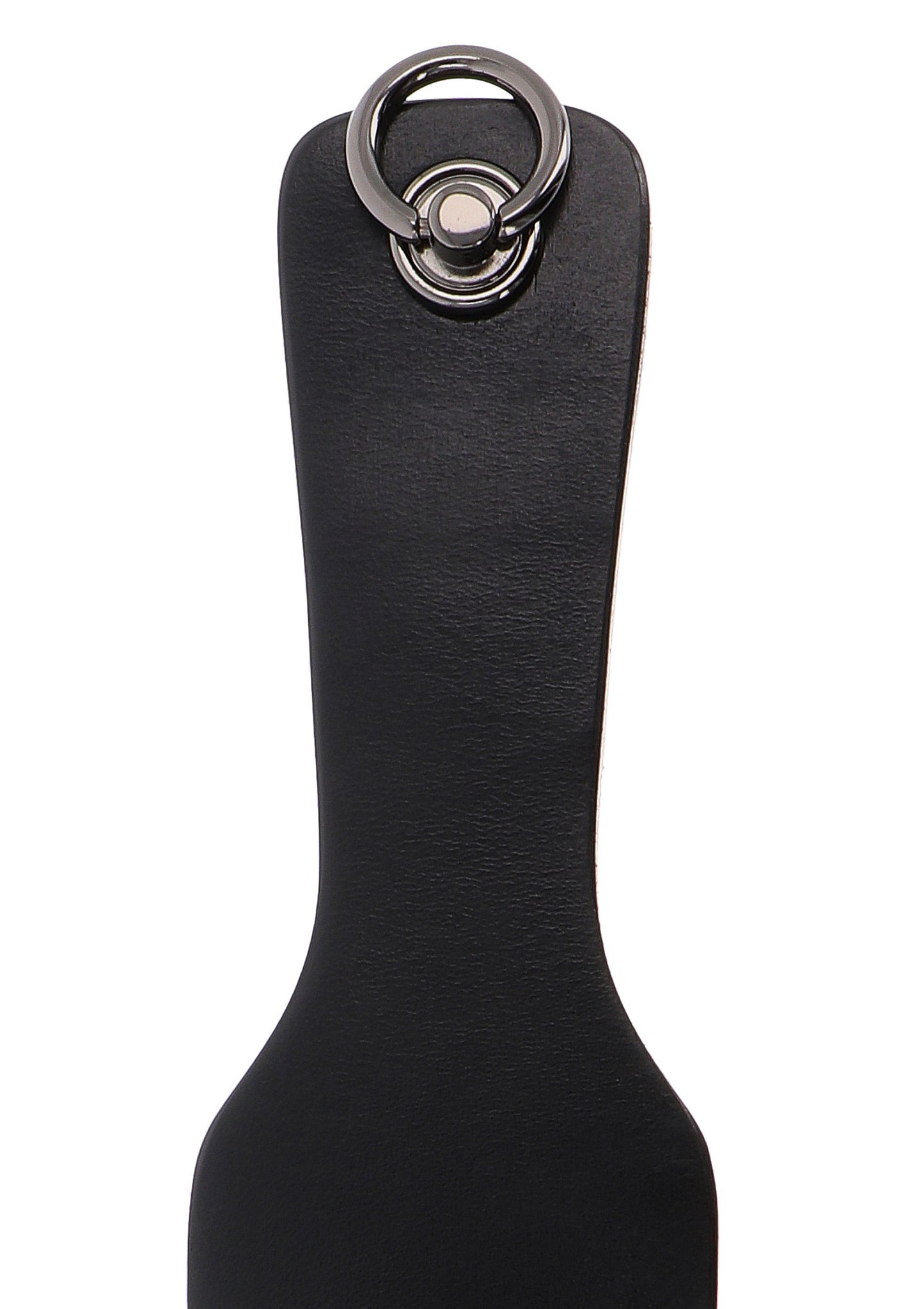 Hidden Desire Masters Real Leather Spanking Paddle BLACK - 2