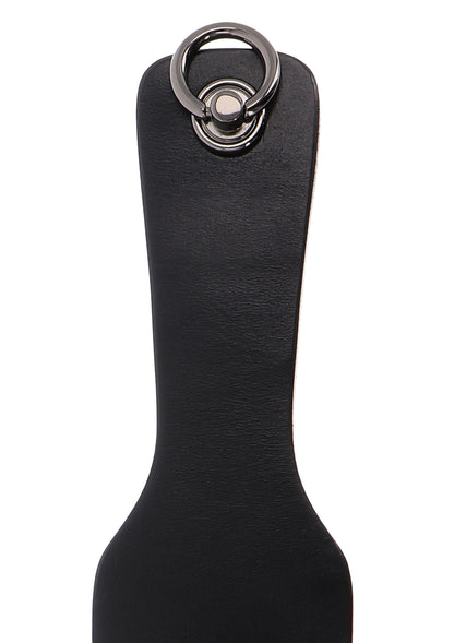 Hidden Desire Masters Real Leather Spanking Paddle BLACK - 2