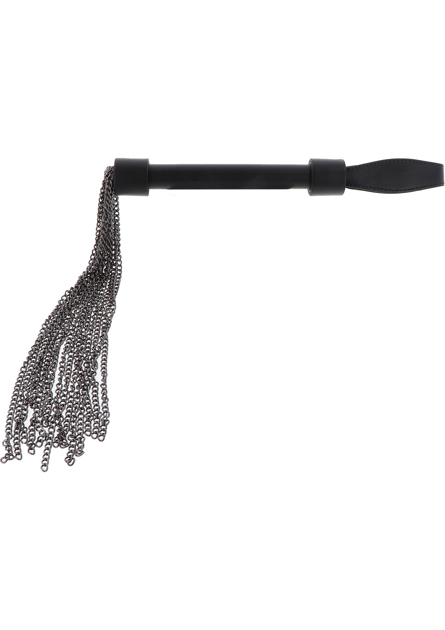 Hidden Desire Masters Real Leather Chain Whip BLACK - 3
