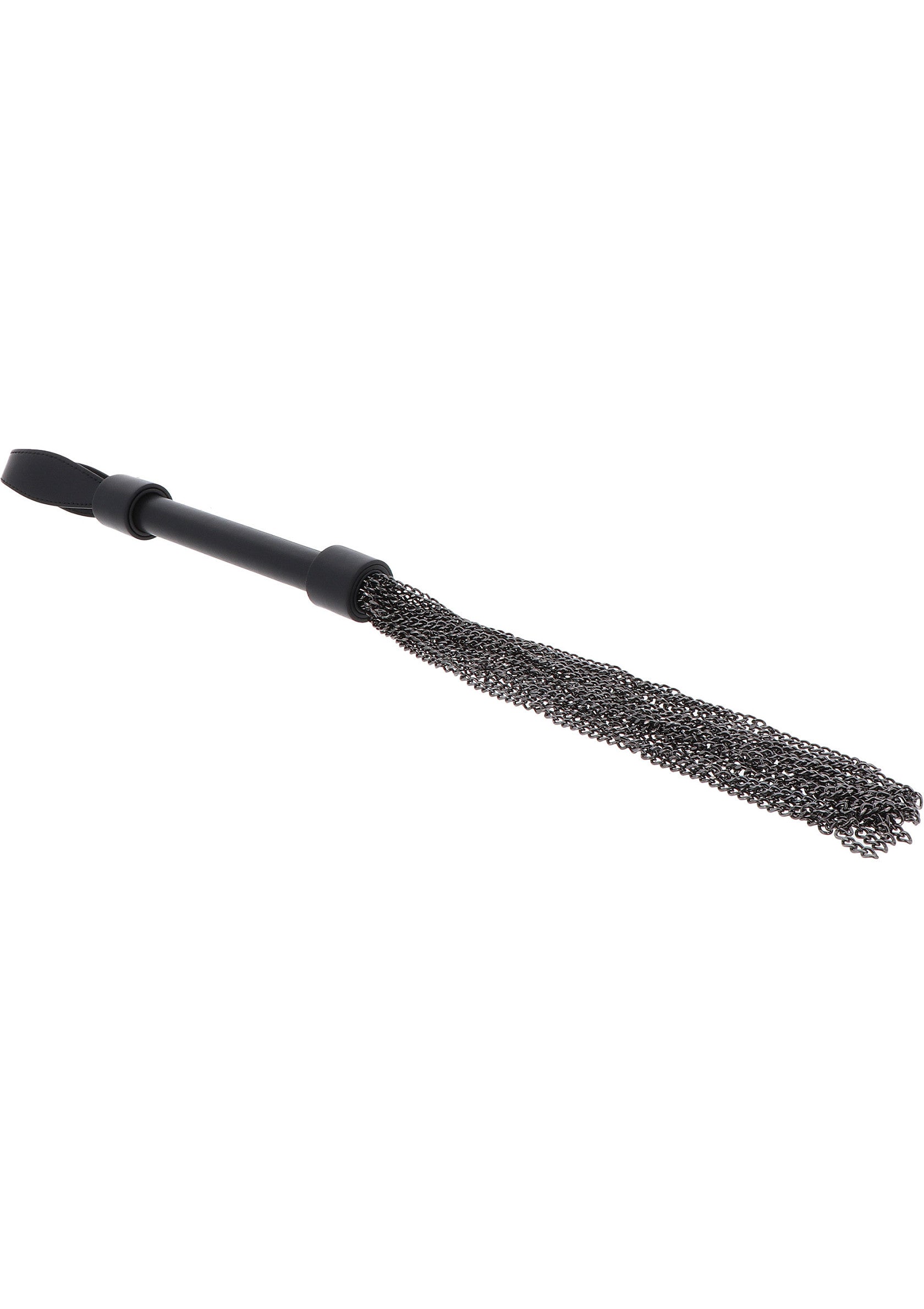 Hidden Desire Masters Real Leather Chain Whip BLACK - 6