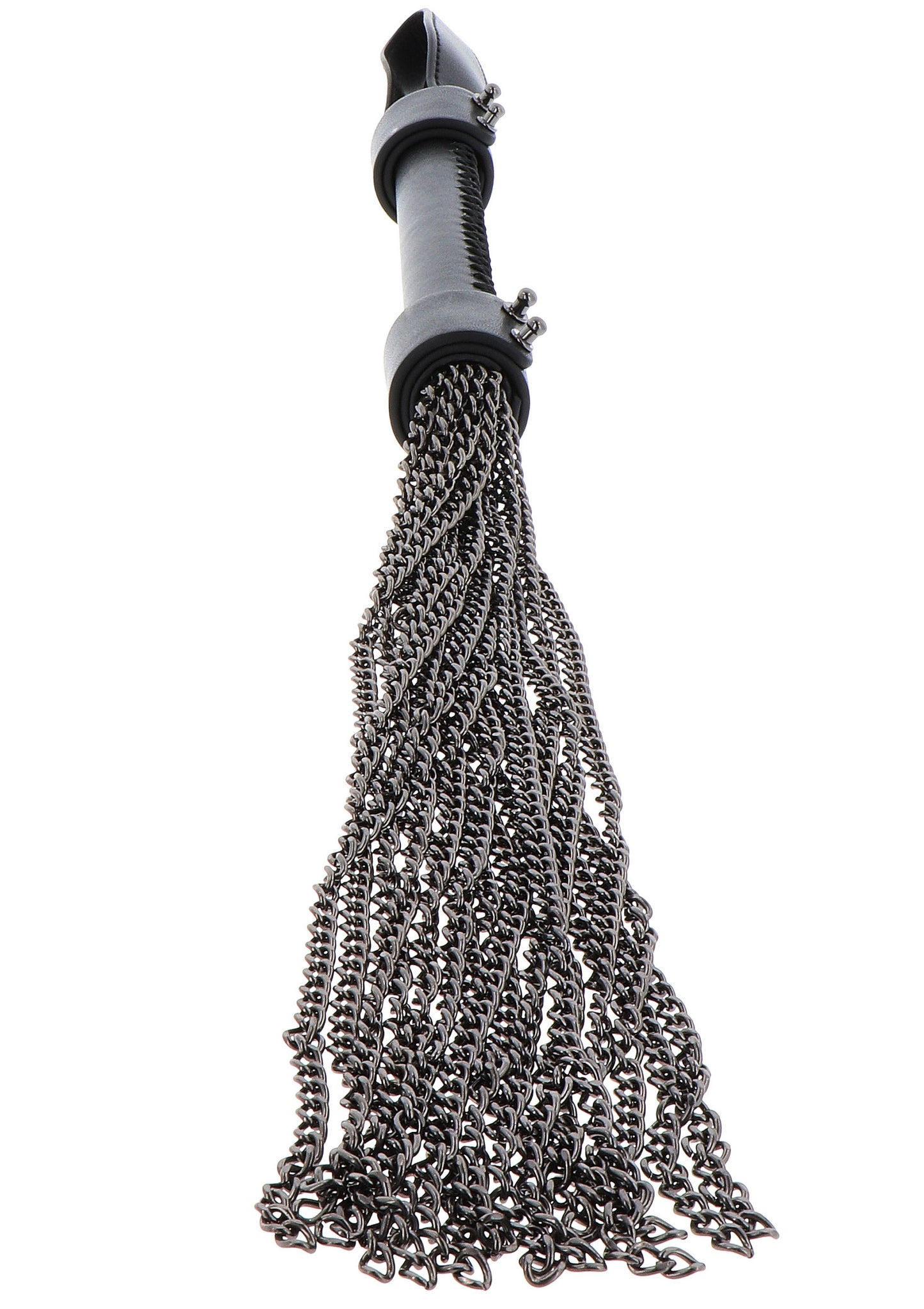 Hidden Desire Masters Real Leather Chain Whip BLACK - 2