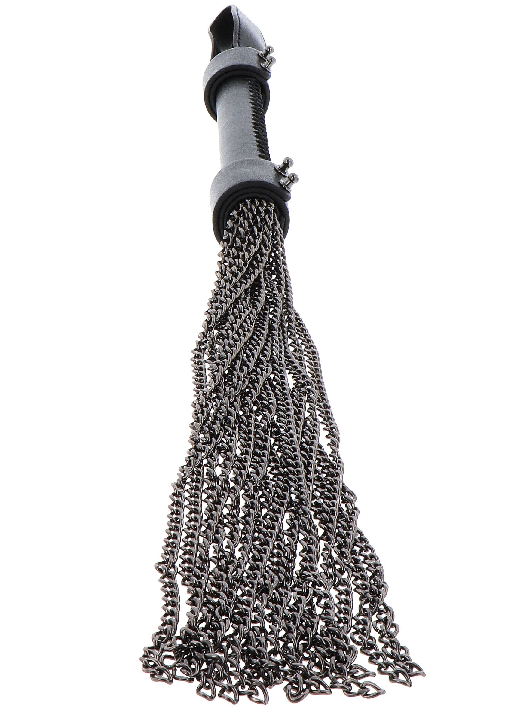 Hidden Desire Masters Real Leather Chain Whip BLACK - 2