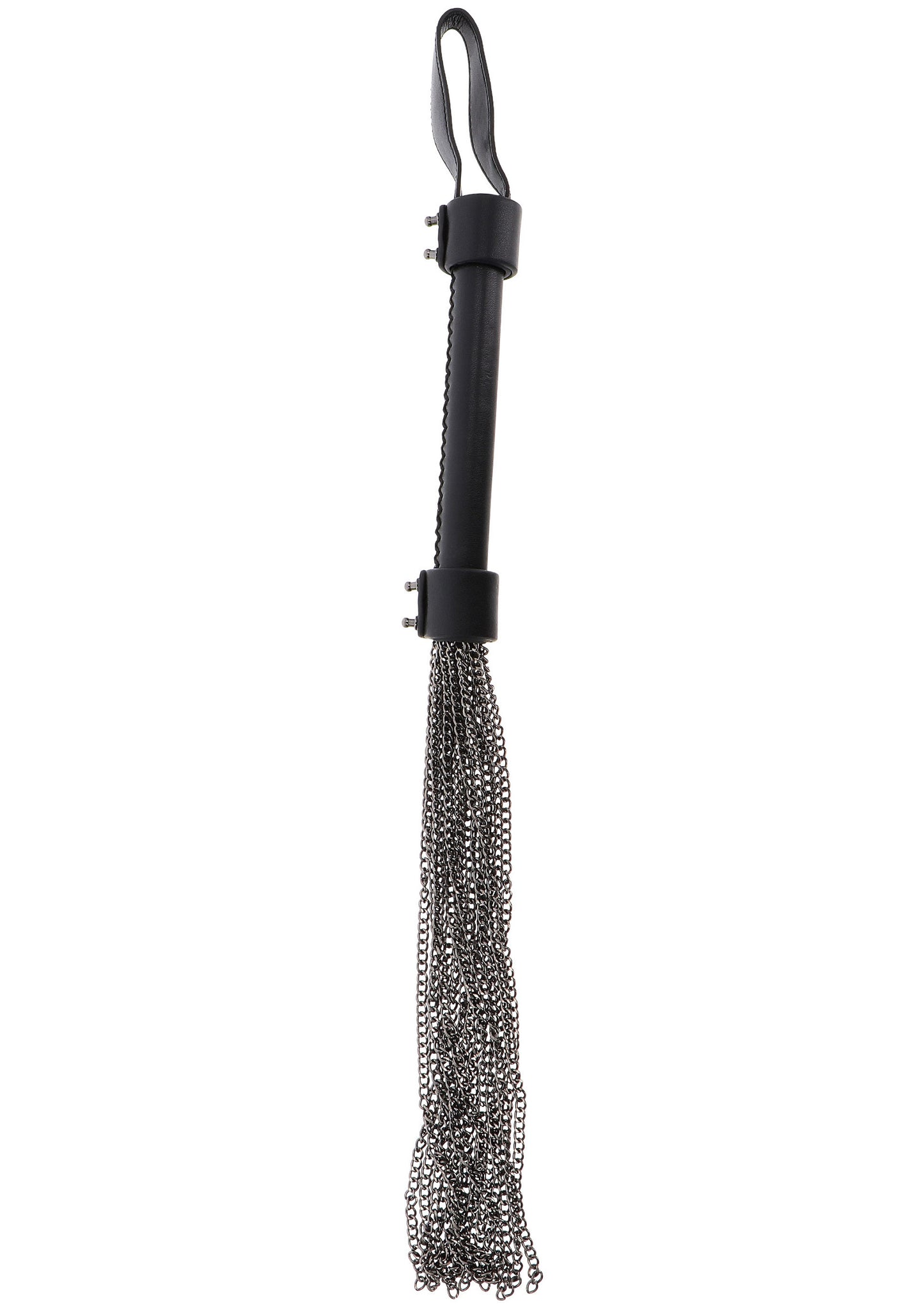 Hidden Desire Masters Real Leather Chain Whip BLACK - 1