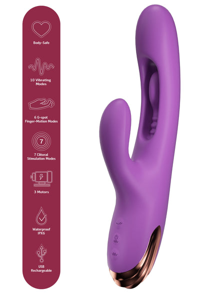 G-Spot Finger-Motion Rabbit PURPLE - 5