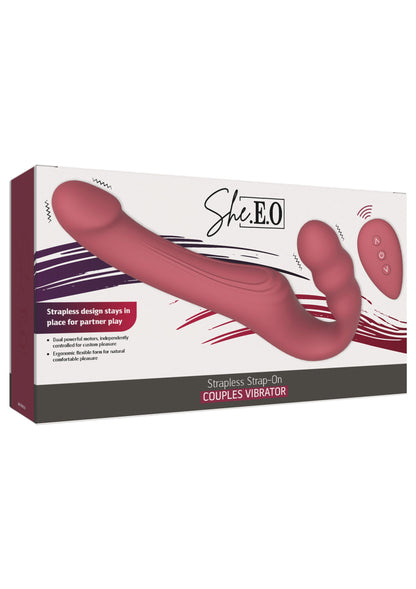 Strapless Strap-On Vibrator PINK - 1