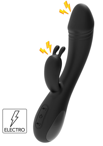 E-Stim Rabbit Vibrator BLACK - 1