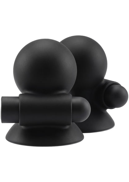 Vibrating Nipple Suckers BLACK - 0