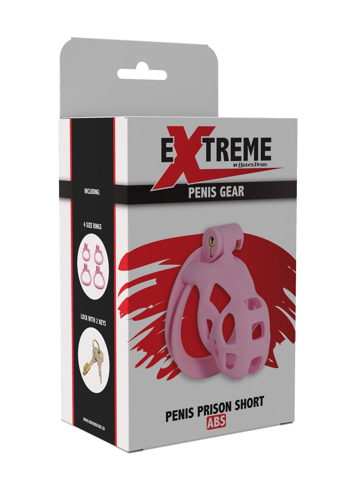 Penis Prison Cock Cage Short PINK - 2