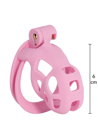 Penis Prison Cock Cage Short PINK - 4