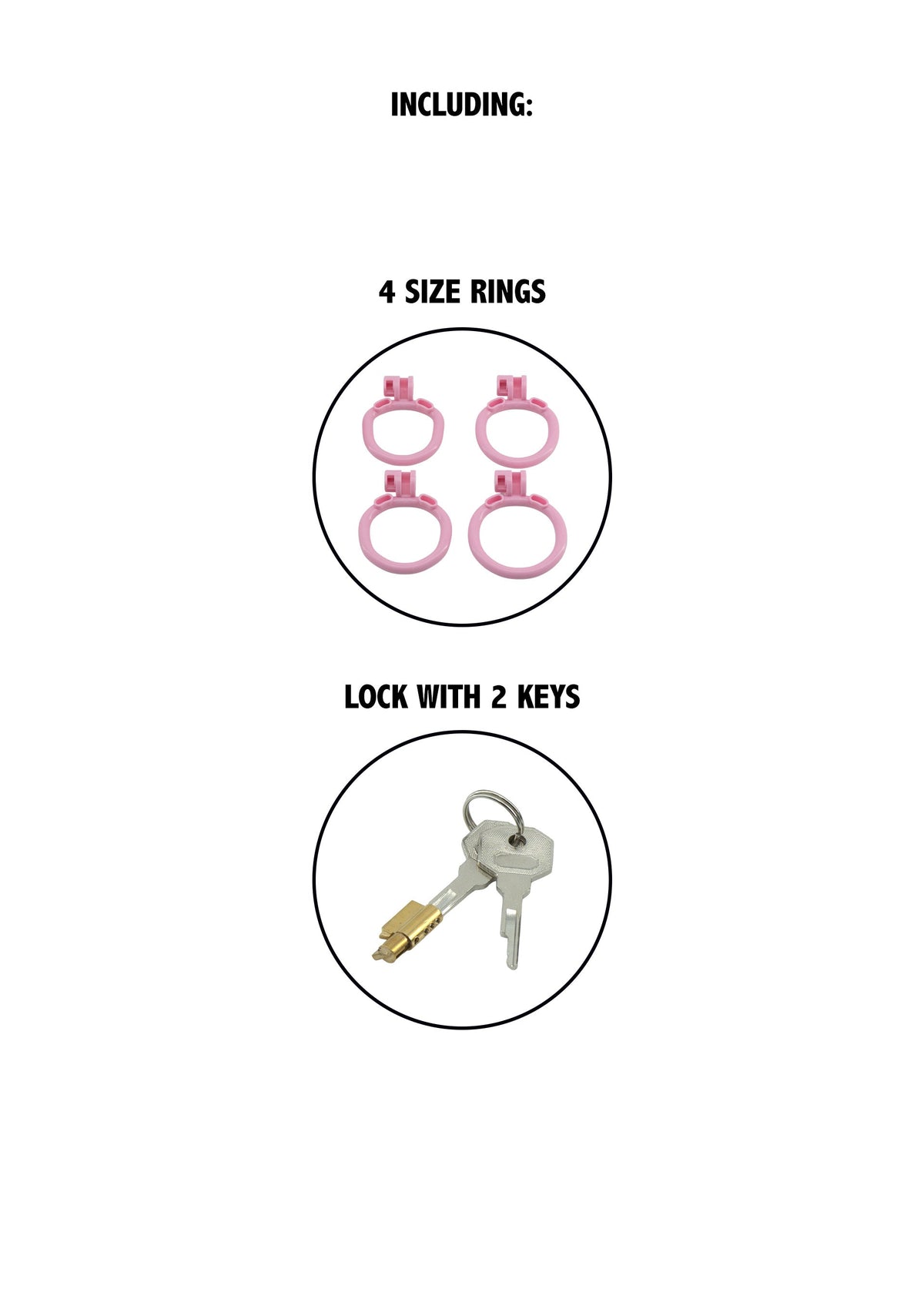 Sissy Trainer Cock Lock X-Short PINK - 1