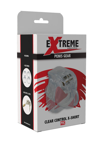 Clear Control Cock Cage X-Short CLEAR - 2