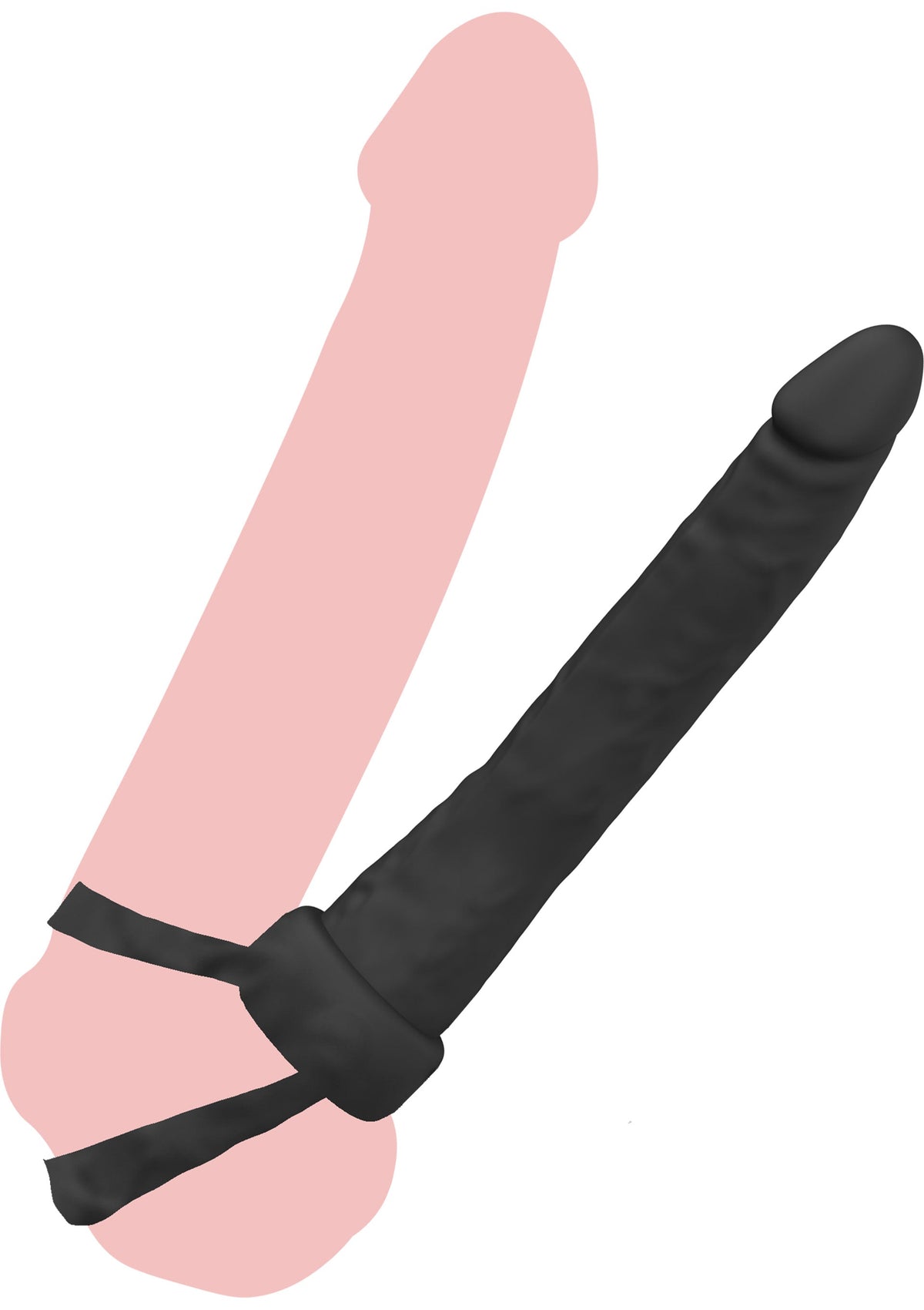 Double Trouble Anal Penetrator BLACK - 0