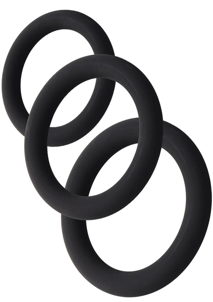 Stamina Starter C-Rings 3 Pcs Set BLACK - 0