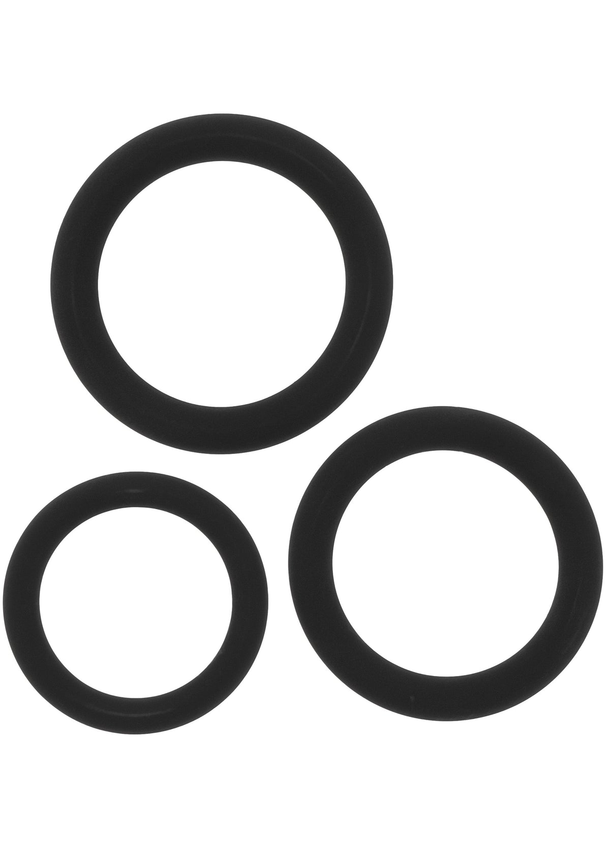 Stamina Starter C-Rings 3 Pcs Set BLACK - 2