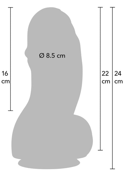 Fat Boys Dildo PVC 22 cm BLACK - 1