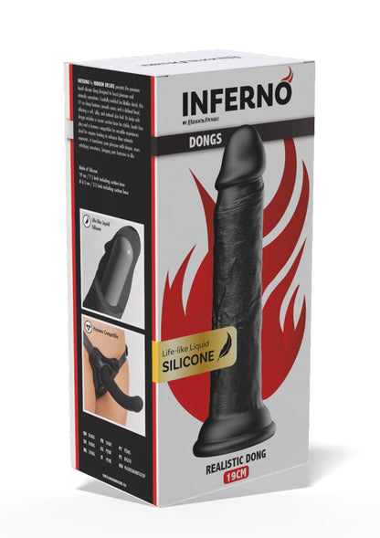 Realistic Dong Liquid Silicone 19 cm BLACK - 2
