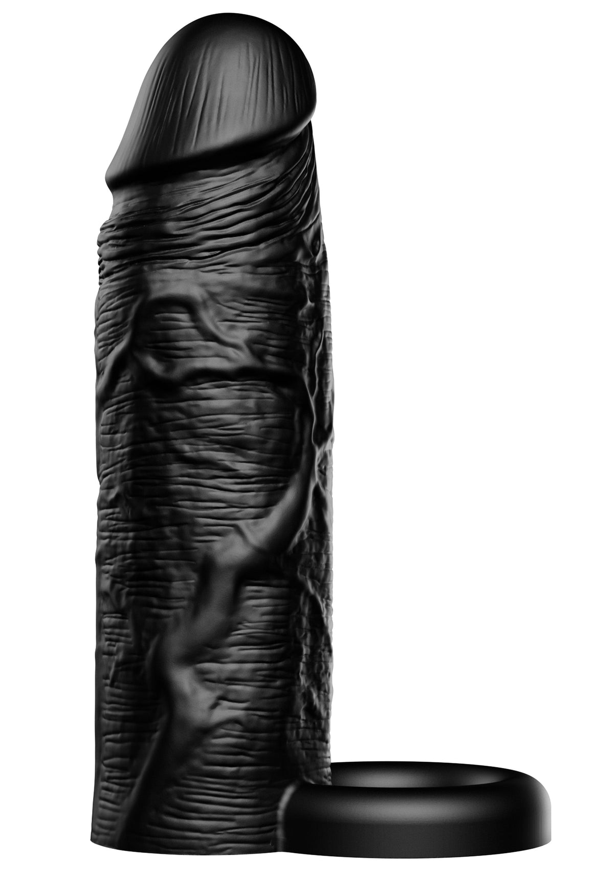 Penis Sleeve Liquid Silicone Ring 15 cm BLACK - 4