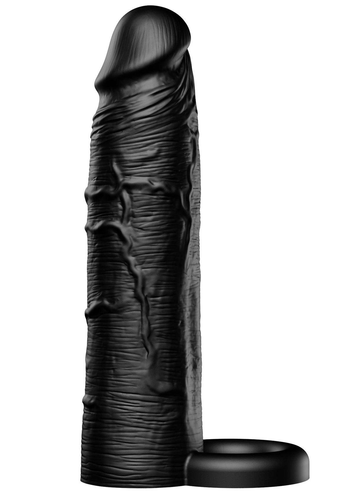 Penis Sleeve Liquid Silicone Ring 18 cm BLACK - 3